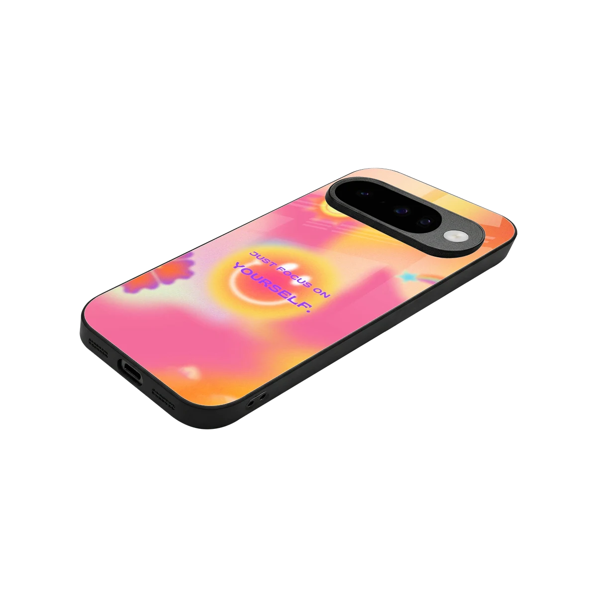 Focus On Yourself stylish phone case for google pixel 10 | glossy glass and slim fit