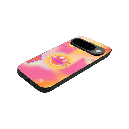 Focus On Yourself stylish phone case for google pixel 10 | glossy glass and slim fit