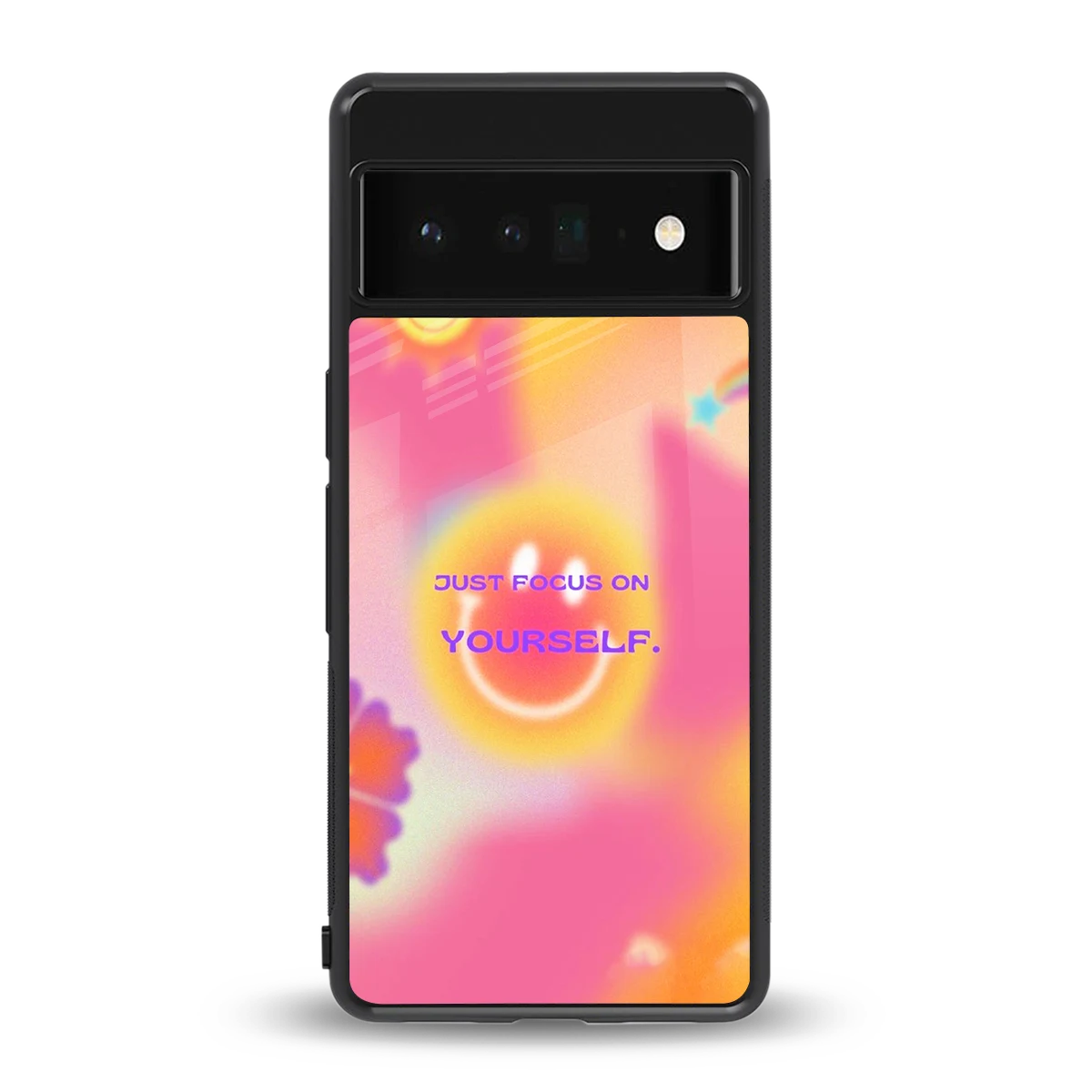 Focus On Yourself back phone cover | glass case for google pixel 6 pro