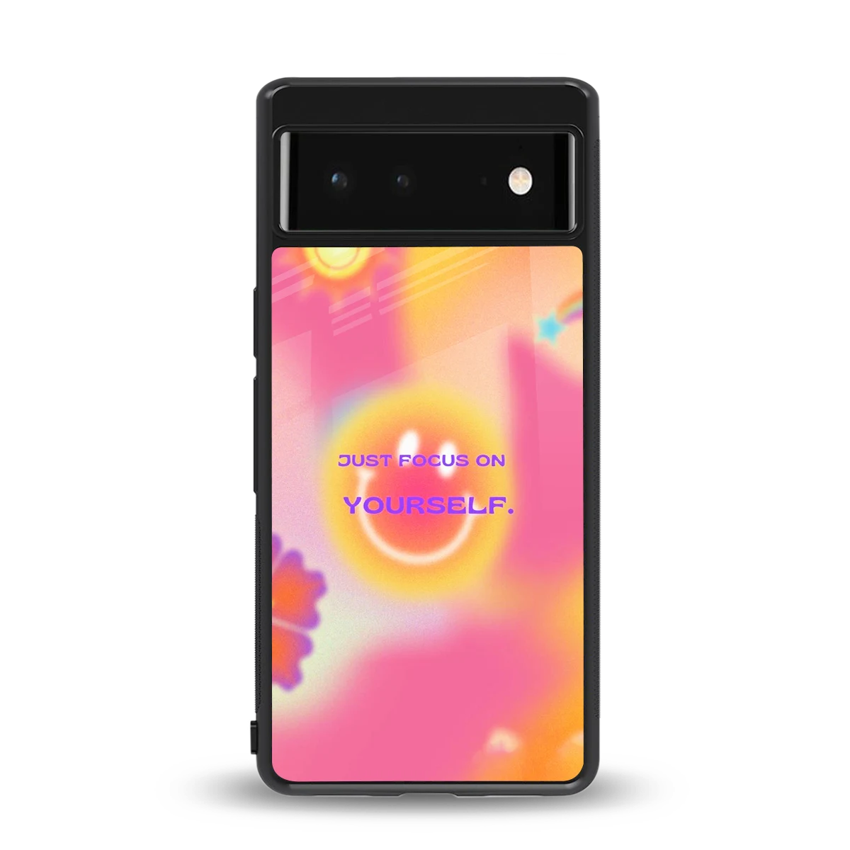 Focus On Yourself back phone cover | glass case for google pixel 6