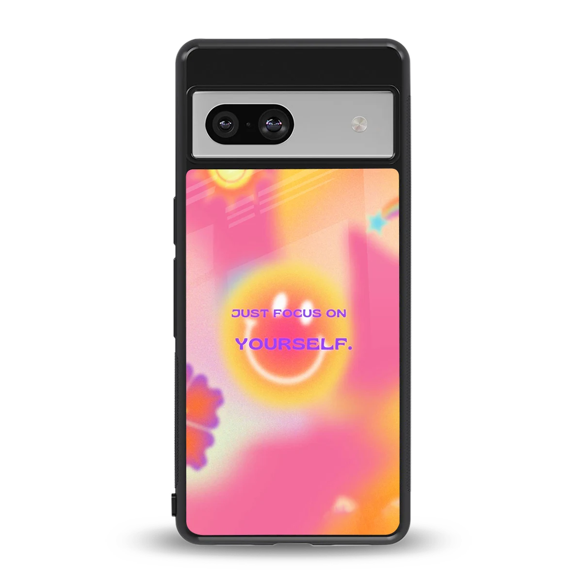 Focus On Yourself back phone cover | glass case for google pixel 7a