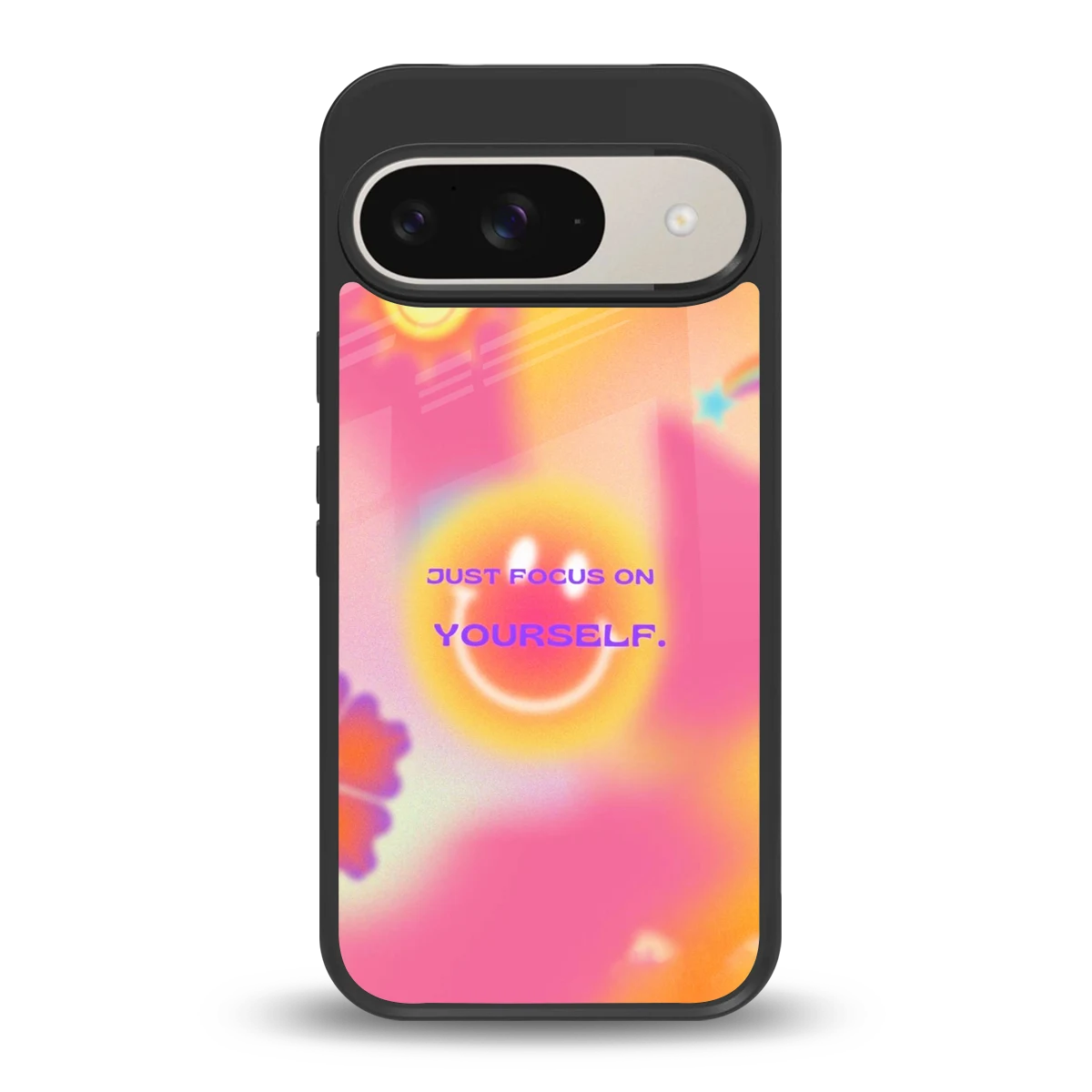 Focus On Yourself back phone cover | glass case for google pixel 9