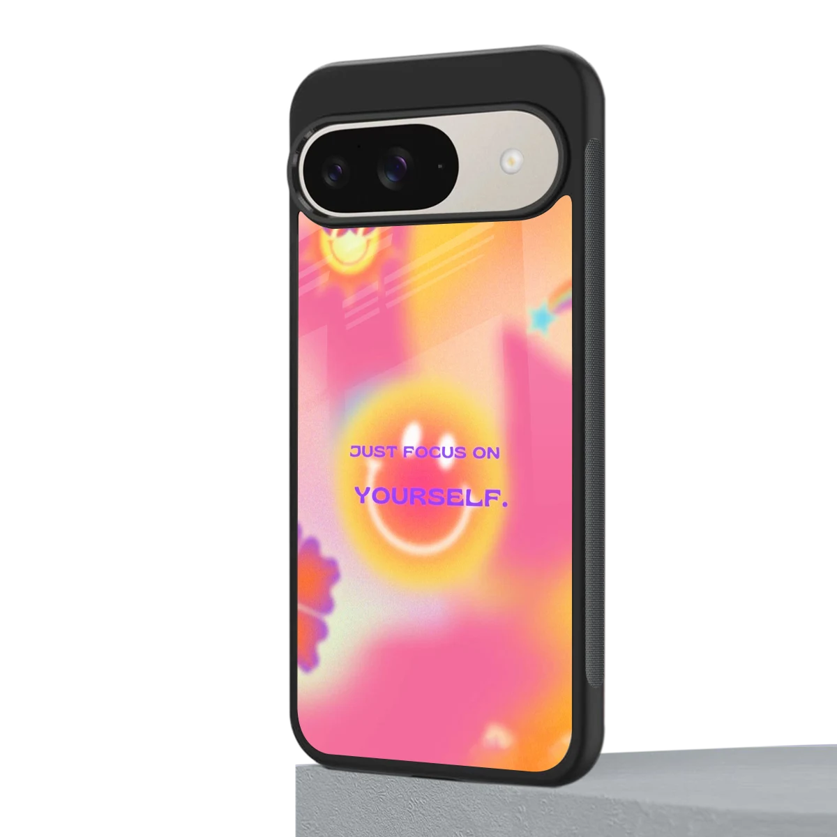 Focus On Yourself google pixel 9 mobile cover | shockproof glass phone case