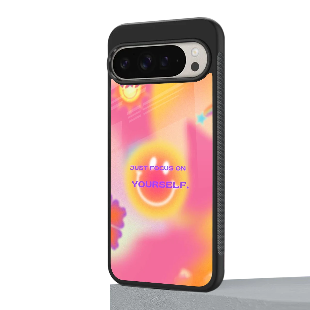 Focus On Yourself google pixel 9 pro mobile cover | shockproof glass phone case
