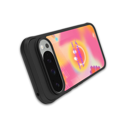 Focus On Yourself stylish phone case for google pixel 9 pro | glossy glass and slim fit