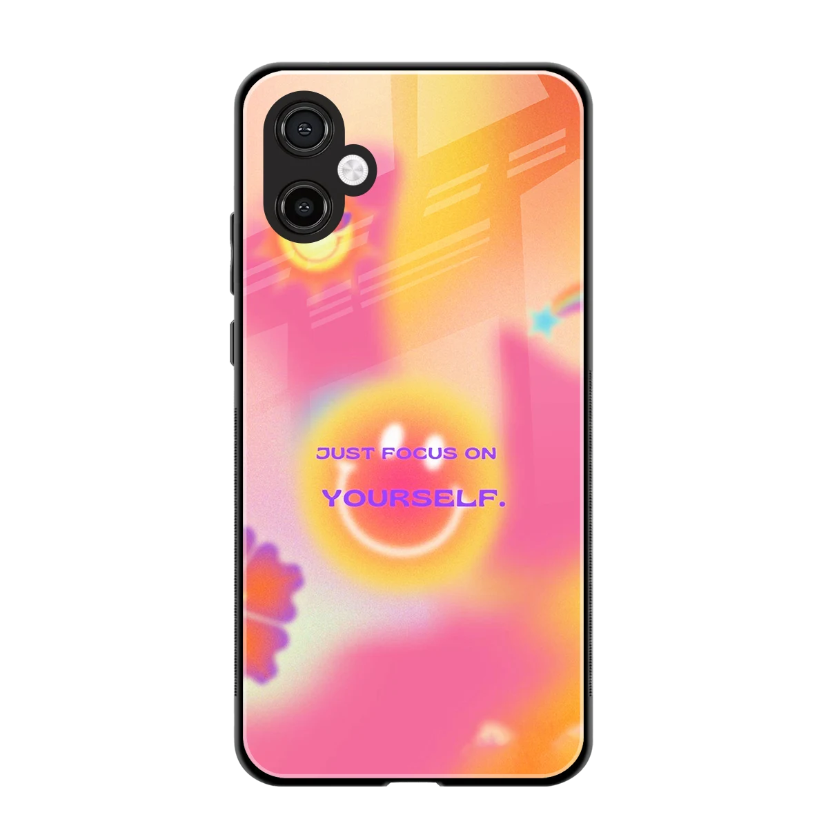 Focus On Yourself back phone cover | glass case for samsung galaxy a06 5g