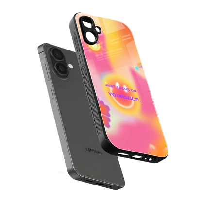 Focus On Yourself sleek samsung galaxy a06 5g cover with tempered glass back and TPU edges