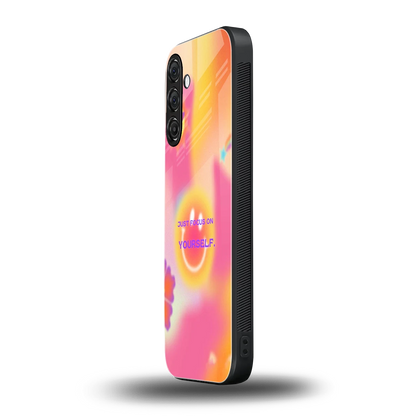 Focus On Yourself samsung galaxy m35 5g mobile cover | shockproof glass phone case
