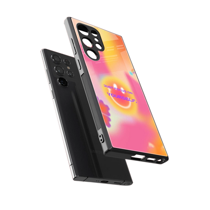 Focus On Yourself sleek samsung galaxy s23 ultra cover with tempered glass back and TPU edges