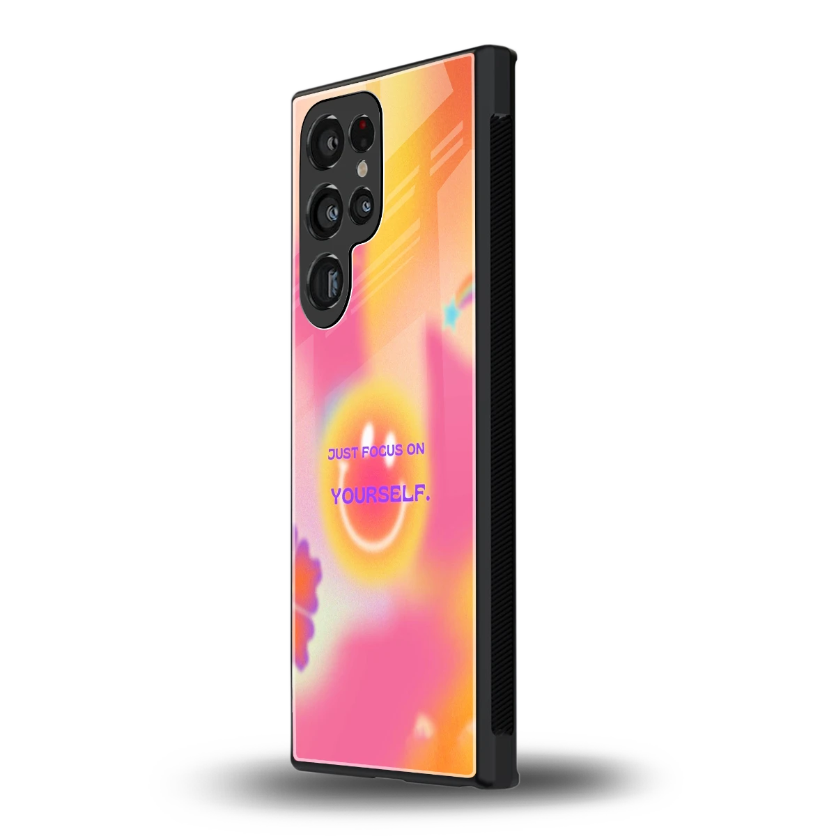 Focus On Yourself samsung galaxy s23 ultra mobile cover | shockproof glass phone case