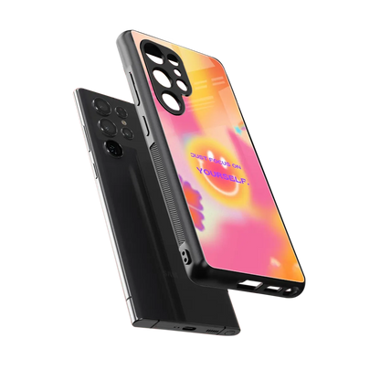 Focus On Yourself sleek samsung galaxy s25 ultra cover with tempered glass back and TPU edges