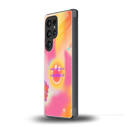 Focus On Yourself samsung galaxy s25 ultra mobile cover | shockproof glass phone case