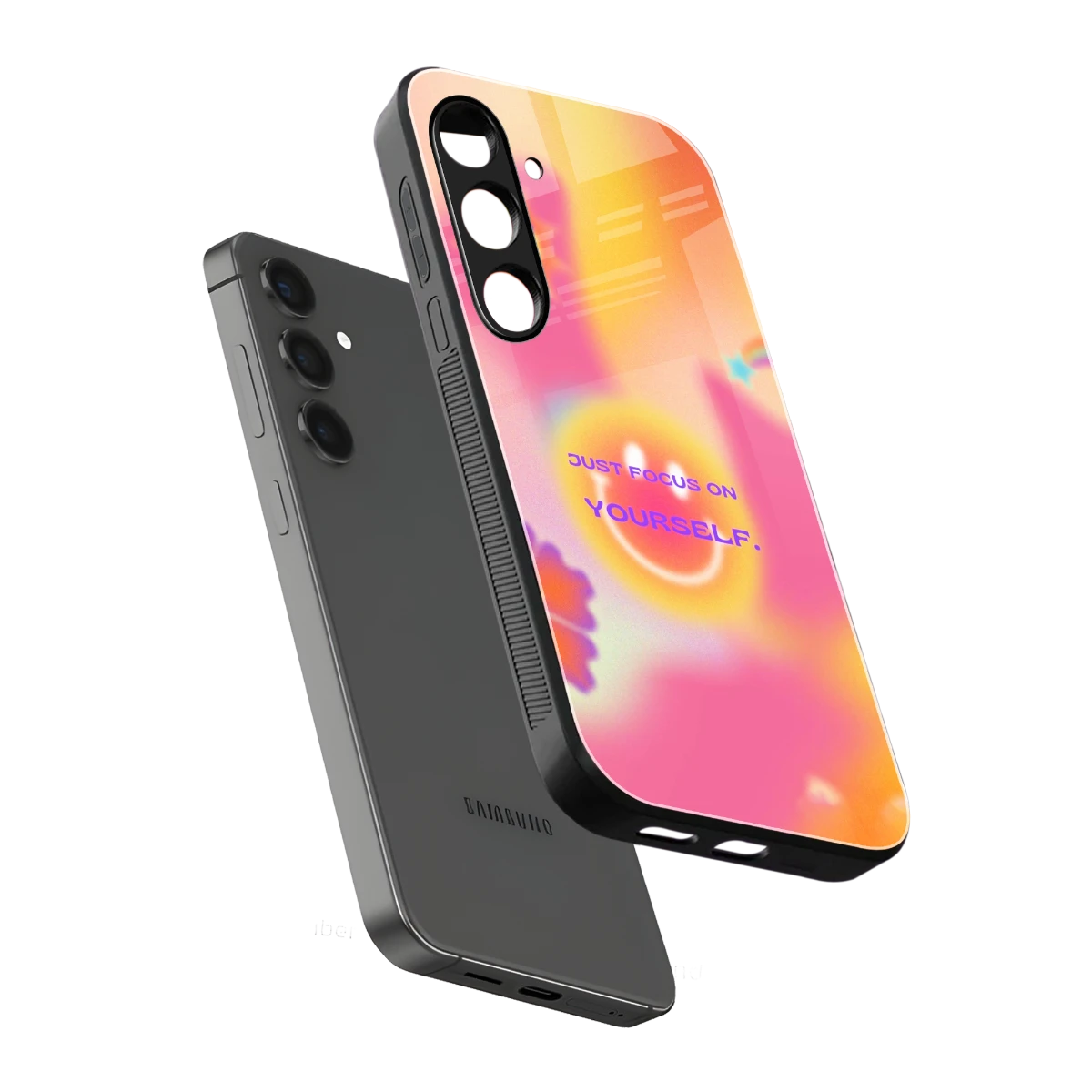 Focus On Yourself sleek samsung galaxy s25 fe cover with tempered glass back and TPU edges