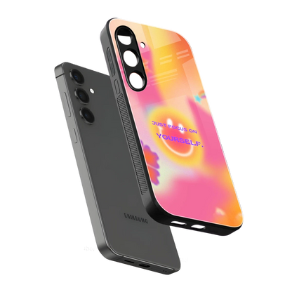 Focus On Yourself sleek samsung galaxy s25 fe cover with tempered glass back and TPU edges