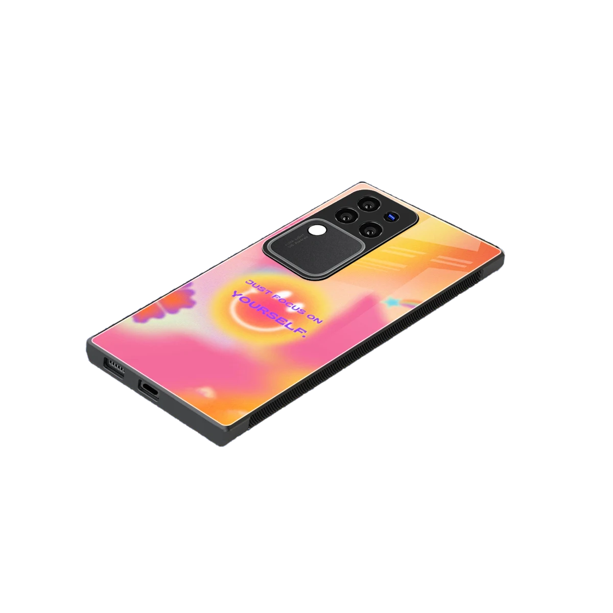 Focus On Yourself stylish phone case forvivo v30 pro | glossy glass and slim fit