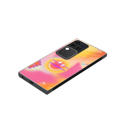 Focus On Yourself stylish phone case forvivo v30 pro | glossy glass and slim fit