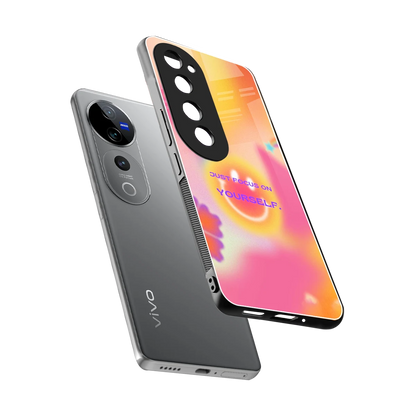 Focus On Yourself sleek vivo v40 pro cover with tempered glass back and TPU edges