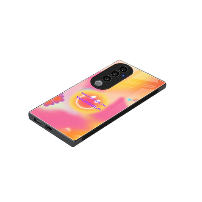 Focus On Yourself stylish phone case for vivo v40 pro | glossy glass and slim fit