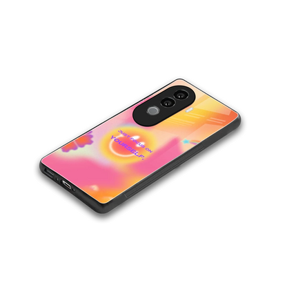 Focus On Yourself stylish phone case for vivo v40e | glossy glass and slim fit