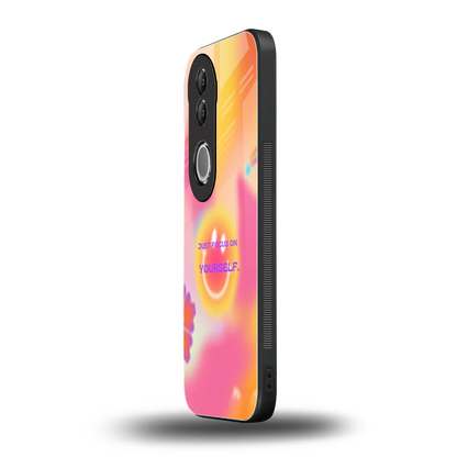 Focus On Yourself vivo v50 mobile cover | shockproof glass phone case