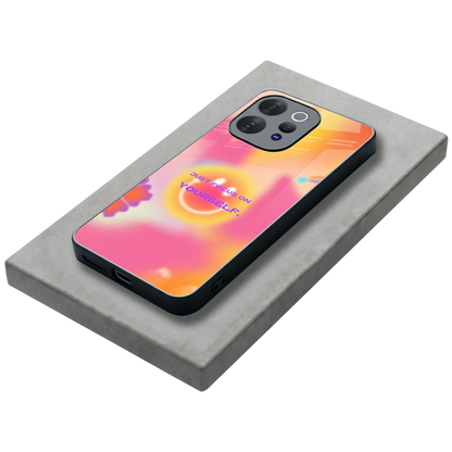Focus On Yourself stylish phone case for vivo v70 | glossy glass and slim fit