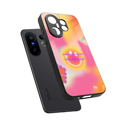 Focus On Yourself sleek vivo x200 fe cover with tempered glass back and TPU edges