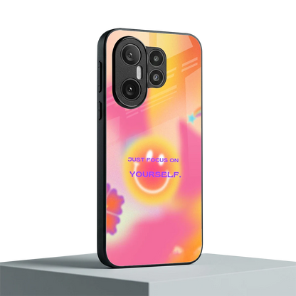 Focus On Yourself vivo x200 fe mobile cover | shockproof glass phone case