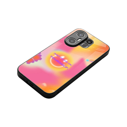 Focus On Yourself stylish phone case for vivo x200 fe | glossy glass and slim fit