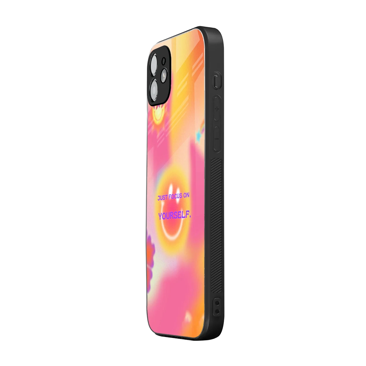 Focus On Yourself iphone 12 mobile cover | shockproof glass phone case