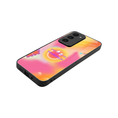 Focus On Yourself stylish phone case for redmi 15 5g | glossy glass and slim fit