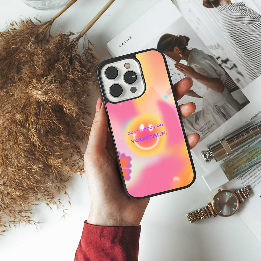 Focus On Yourself Phone Case for Iphone 13 Pro | Glass Case