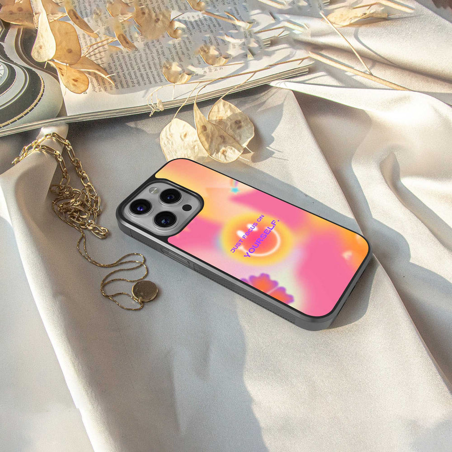 Focus On Yourself Phone Case for Iphone 13 Pro | Glass Case