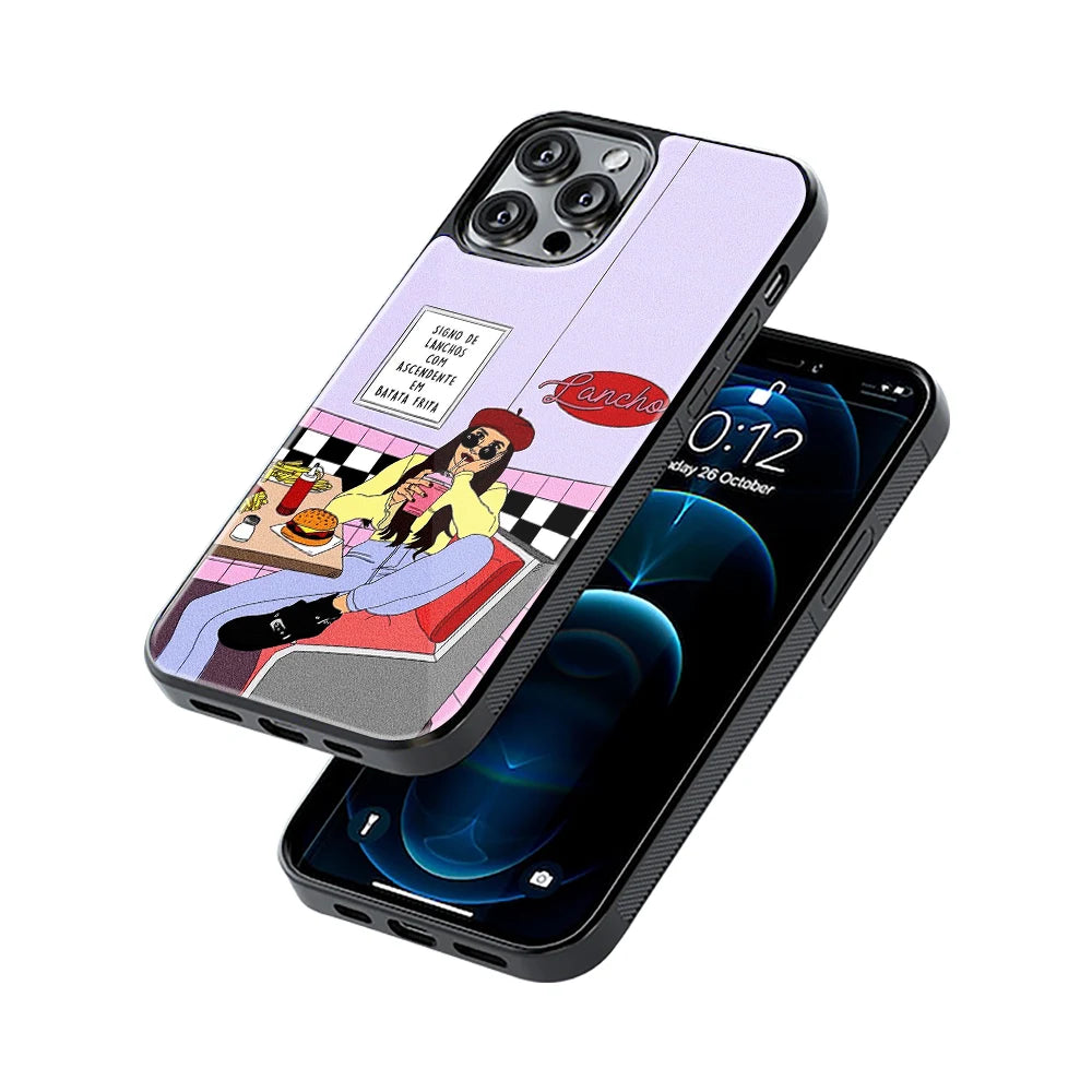 Protective Glass Back Phone Case Compatible with iPhone, Samsung, OnePlus, Pixel & More