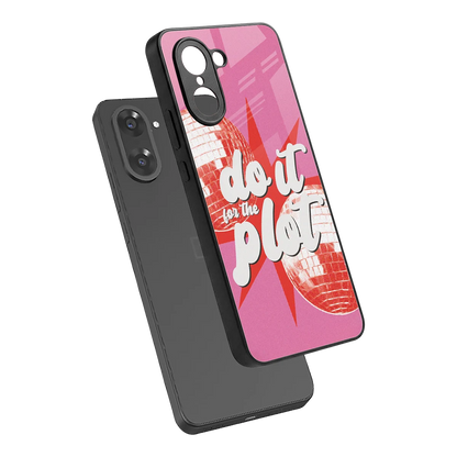 For The Plot sleek oneplus nord ce5 5g cover with tempered glass back and TPU edges