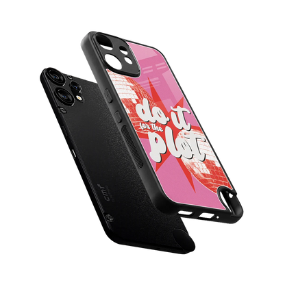 For The Plot sleek cmf nothing phone 2 pro cover with tempered glass back and TPU edges