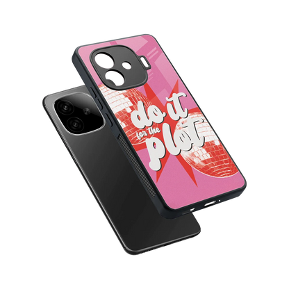 For The Plot sleek iqoo neo 10r 5g cover with tempered glass back and TPU edges