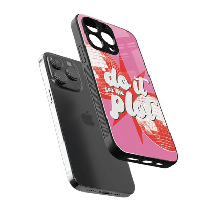For The Plot sleek iphone 15 pro max cover with tempered glass back and TPU edges