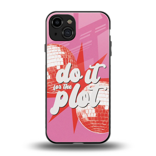 For The Plot back phone cover | glass case for iphone 15