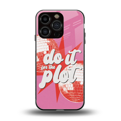 For The Plot back phone cover | glass case for iphone 16 pro