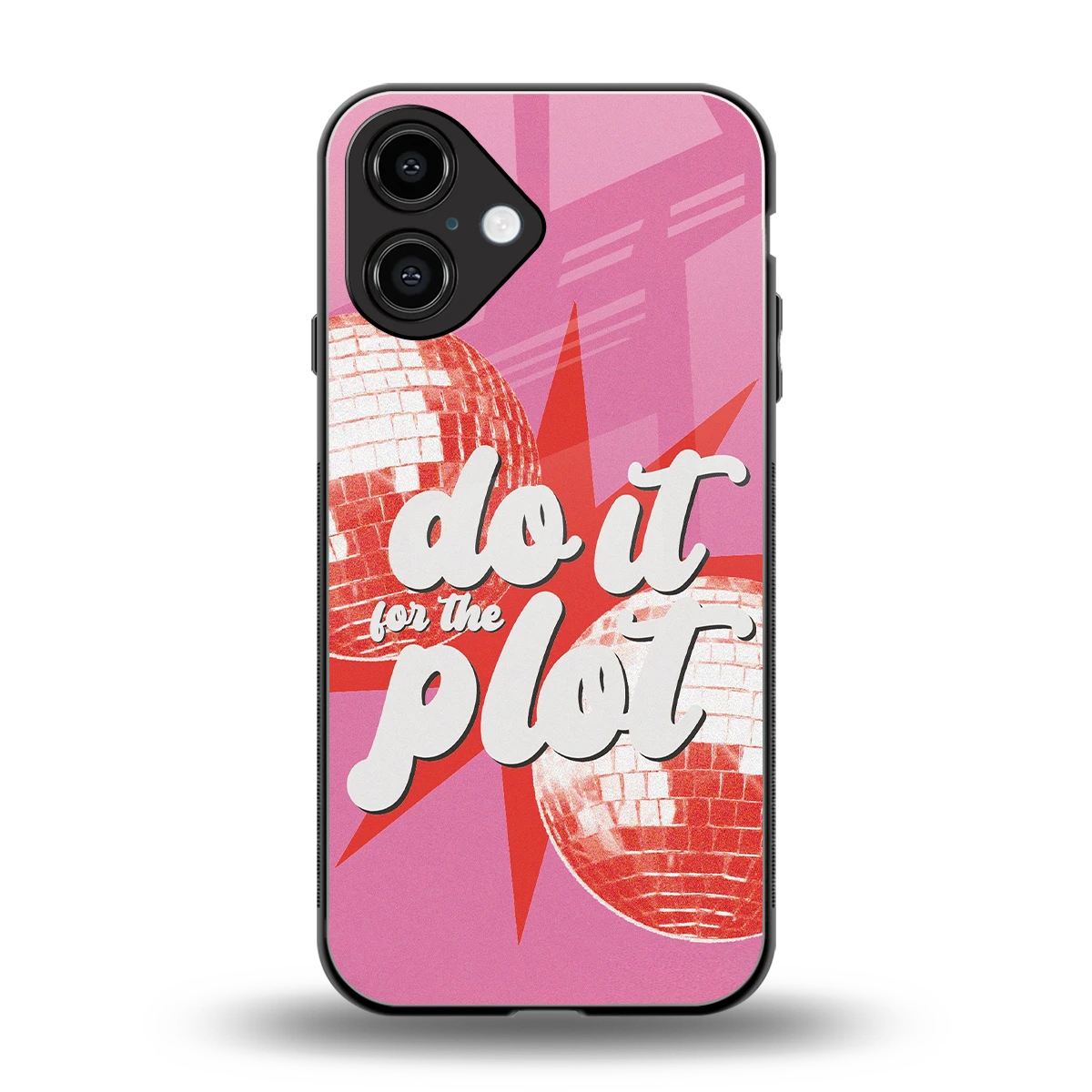 For The Plot back phone cover | glass case for iphone 16