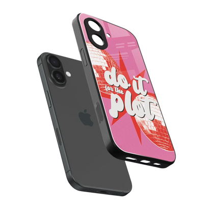 For The Plot sleek iphone 17 cover with tempered glass back and TPU edges