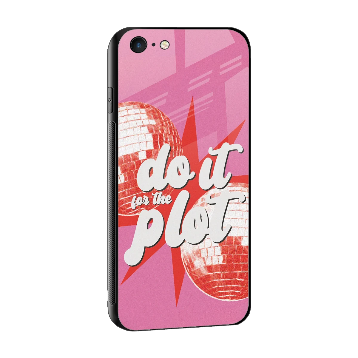 For The Plot sleek iphone 6s cover with tempered glass back and TPU edges