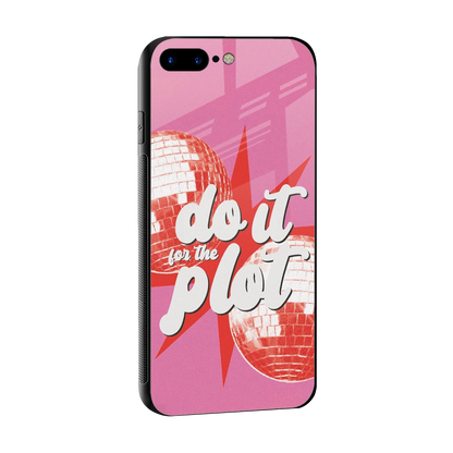 For The Plot sleek iphone 8 plus cover with tempered glass back and TPU edges