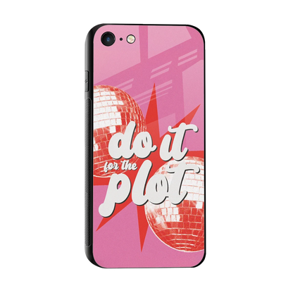For The Plot sleek iphone 7 cover with tempered glass back and TPU edges