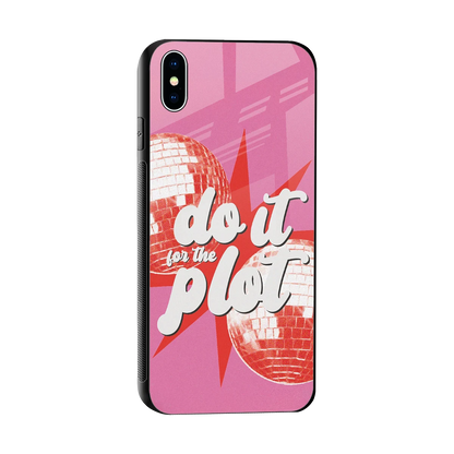 For The Plot sleek iphone xs max cover with tempered glass back and TPU edges