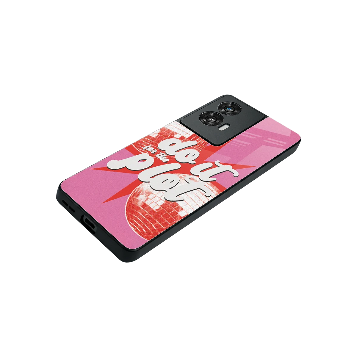 For The Plot stylish phone case for motorola edge 50 fusion | glossy glass and slim fit