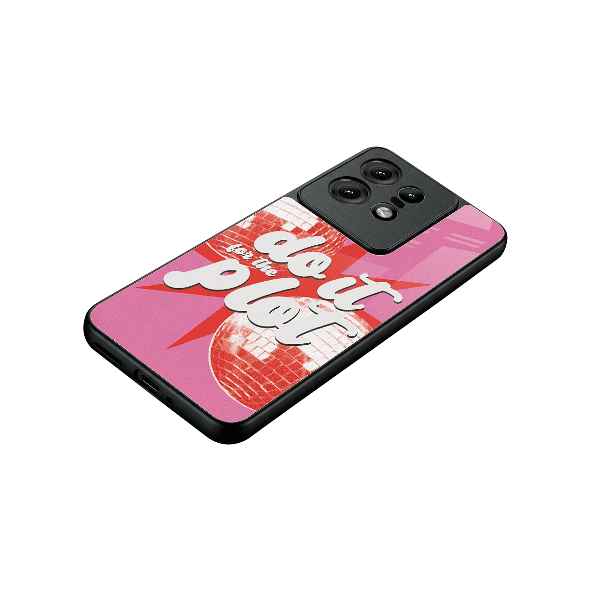 For The Plot stylish phone case for motorola edge 50 pro | glossy glass and slim fit