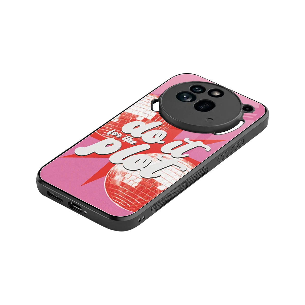 For The Plot stylish phone case for nothing phone 3a pro | glossy glass and slim fit