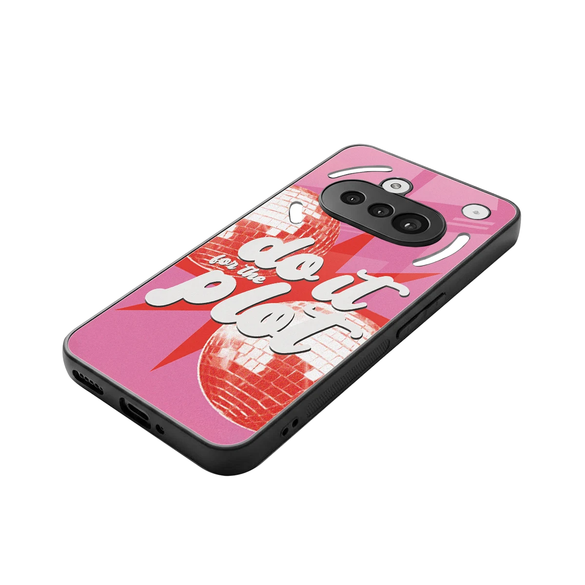 For The Plot stylish phone case for nothing phone 3a | glossy glass and slim fit