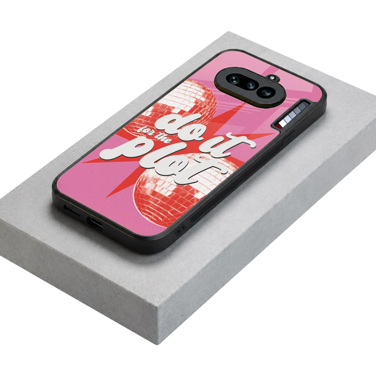 For The Plot stylish phone case for nothing phone 4a | glossy glass and slim fit
